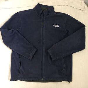 The North Face Windfall navy blue lightweight jacket.